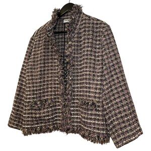 Chico's Women's Tweed Blazer in Multicolor